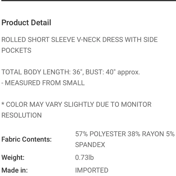 Zenana Sand Beige Short Cuffed Sleeves and Functional Pockets Tee Shirt Dress - Picture 5 of 5